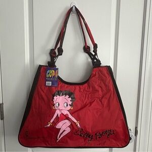 NWT- Betty Boop large tote/beach bag with attached zip pouch.